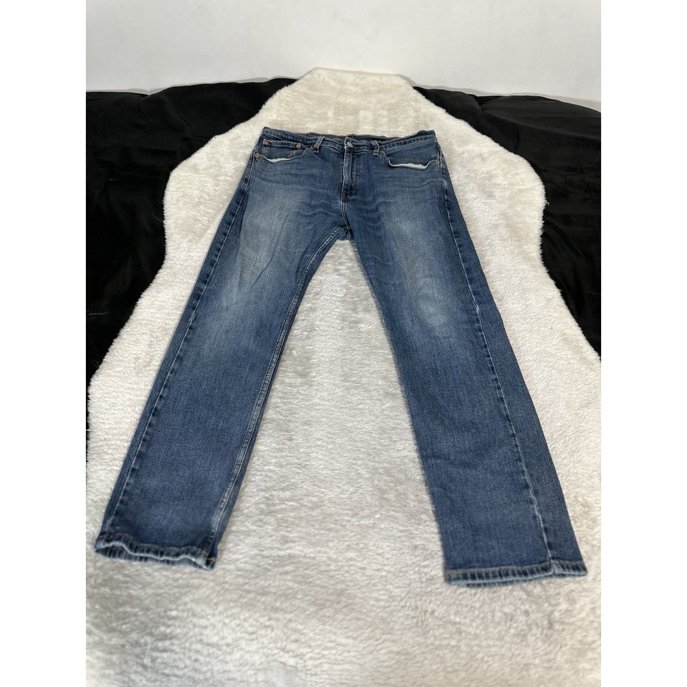 Levis 505 Mens Blue Straight‎ Jeans Size 34x30 Cotton Denim Pants